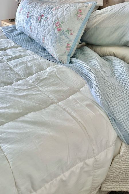 Fresh bedding from Boll & Branch + LoveShackFancy lumbar pillow

#LTKhome #LTKfindsunder100 #LTKfamily