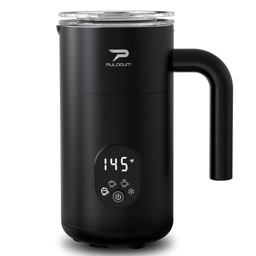 Milk Frother, Electric Milk Frother and Steamer 4 in 1 Automatic Coffee Steamer Frother, 11.8OZ / 350ML Warm and Cold Foam Frother For Coffee,Latte, Cappuccino, Macchiato, Hot Chocolate | Amazon (US)