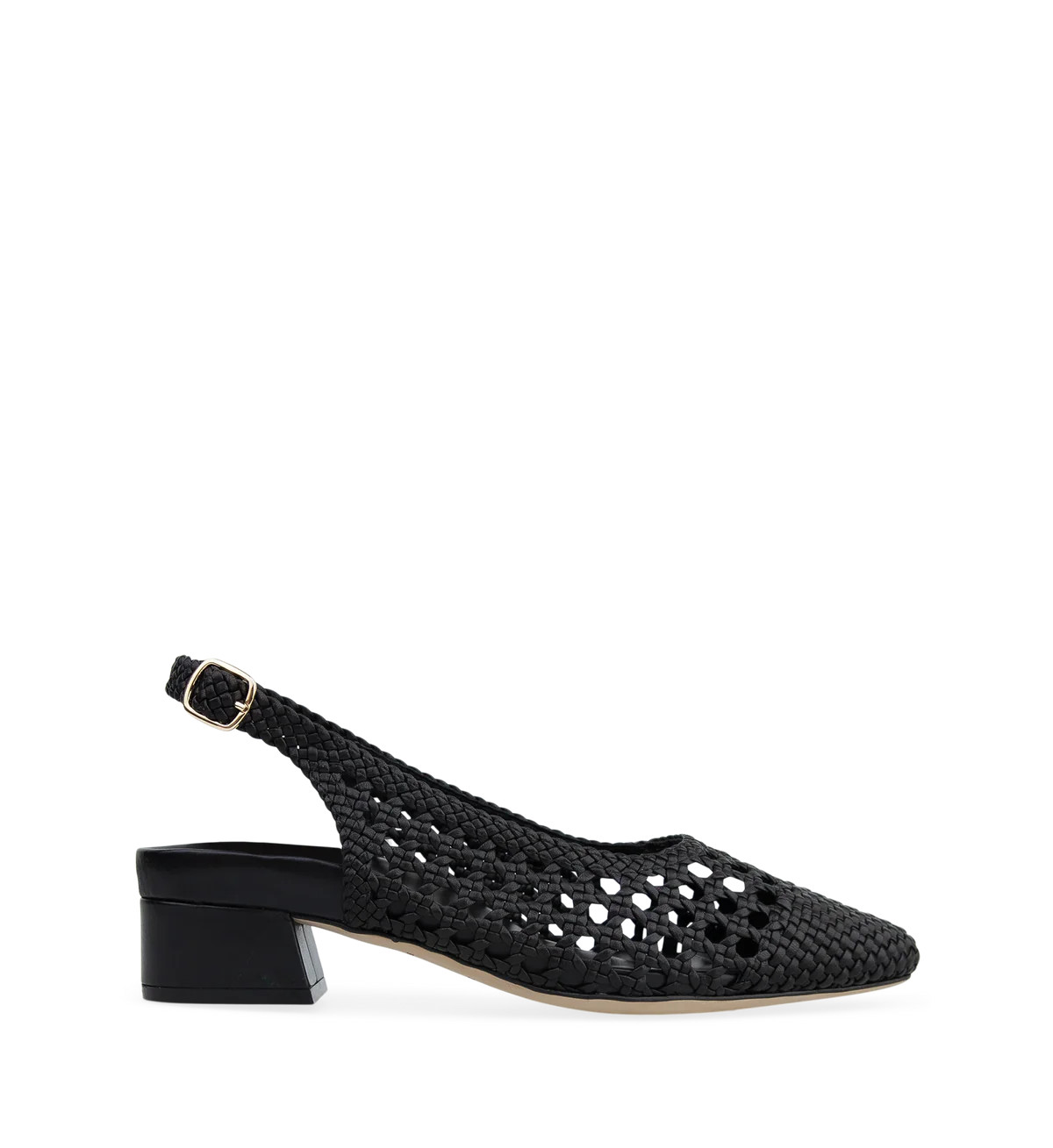 Bamboowren Black Leather Low Heels | Bared Footwear | Bared Footwear