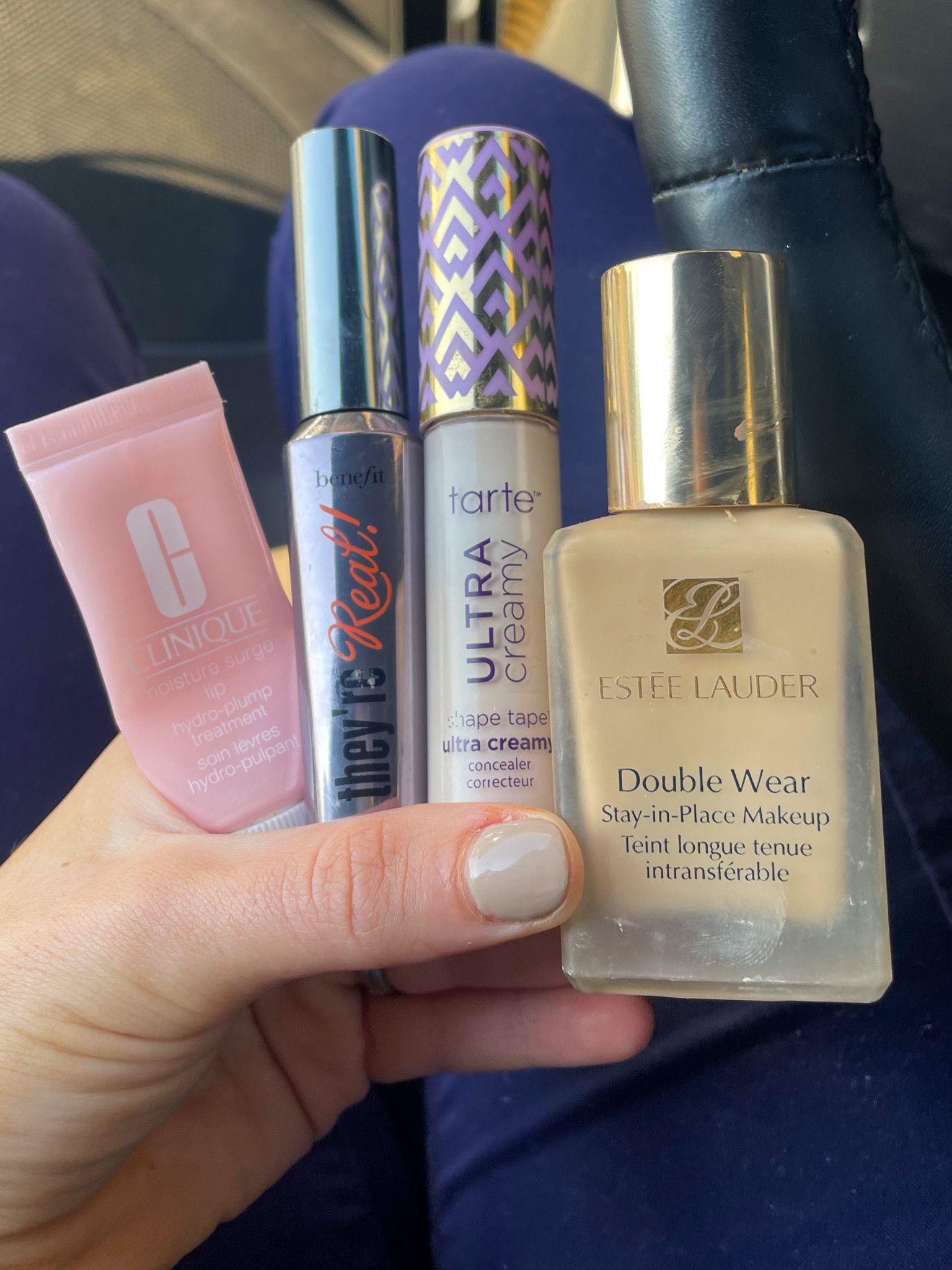 I’m convinced I couldn’t live without these In my makeup routine! 💄💞
Double wear Estée Lauder 
Shapetape concealer 
They’re real benefit mascara 
Clinique moisture surge 

#LTKunder50 #LTKU #LTKbeauty