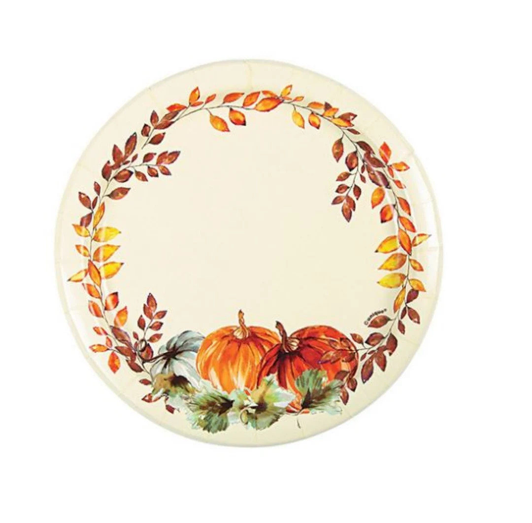 Fall Dessert Plates Thanksgiving Dessert Plates Pumpkin - Etsy | Etsy (US)