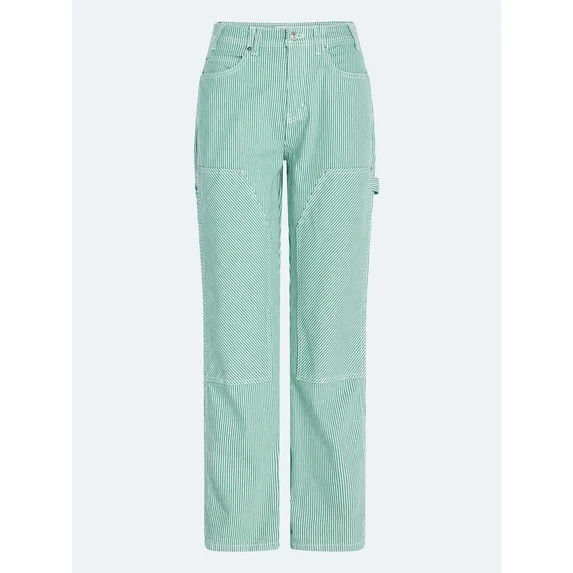 Hero image 4 of Free Assembly Women's and Women's Plus Mid Rise Relaxed Carpenter Jeans, Sizes 0-... | Walmart (US)