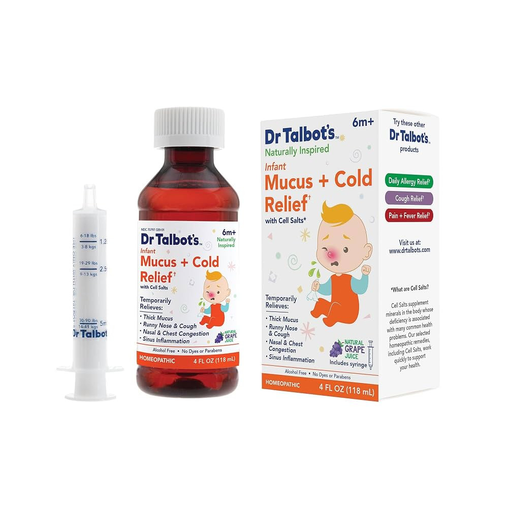 Dr. Talbot's Infant Mucus and Cold Relief with Cell Salts - 4 fl oz - Naturally Inspired Kids Col... | Amazon (US)