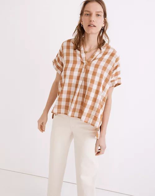 Lakeline Popover Shirt in Double-Faced Gingham | Madewell