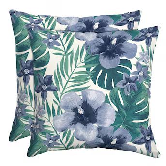 Arden Selections 2-Pack Floral Salome Tropical Square Throw Pillow | Lowe's