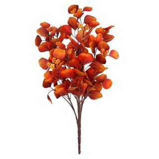Orange & Red Eucalyptus Leaf Bush with Berries by Ashland® | Michaels Stores