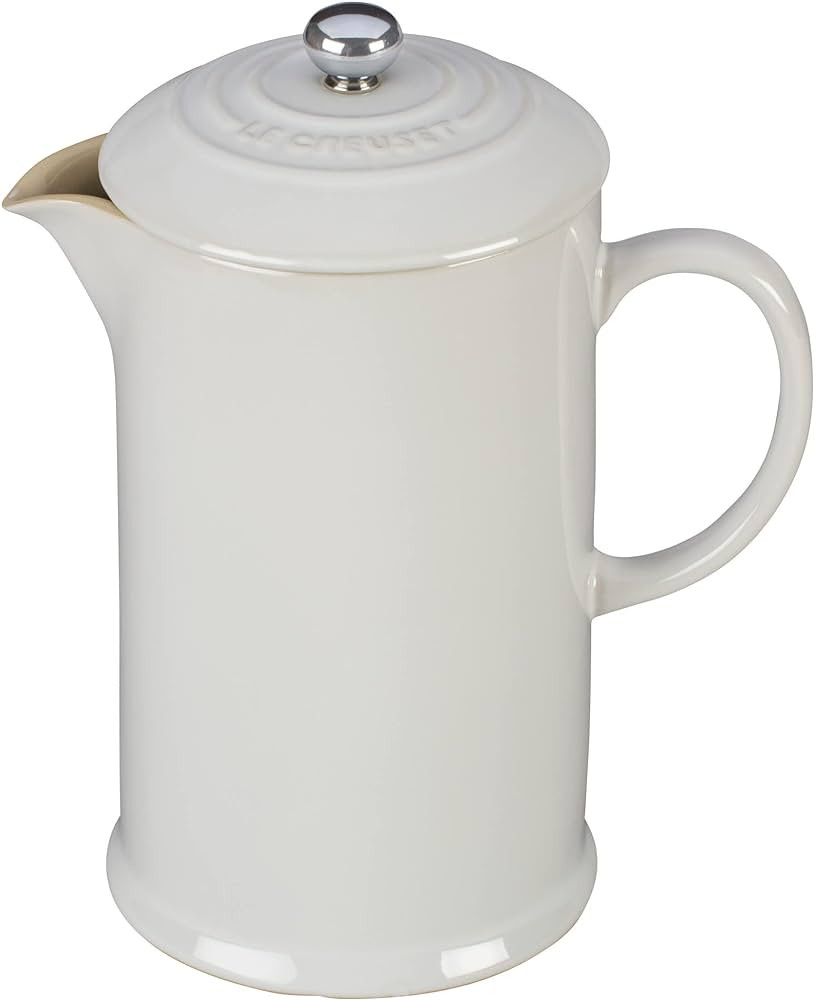 Le Creuset Stoneware French Press, 34 oz., White | Amazon (US)