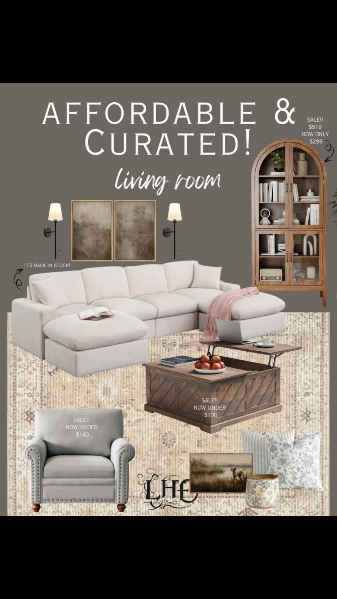 Affordable and curated living room !🙌 shop these finds by clicking the thumbnails! Modern farmhouse living room, farmhouse living room, living room, affordable couch, affordable coffee table, affordable swivel chair, affordable arched cabinet, arched cabinet, living room rug, farmhouse rug, affordable rug, wall art, wall decor, cordless wall sconces, living room decor, affordable home decor, lift top coffee table, coffee table, farmhouse coffee table, cabinet, vase, living room decor, accent chair, living room chair, affordable chair, sofa, couch, sectional sofa, sectional couch, affordable home, affordable and curated 

#LTKHome #LTKSaleAlert #LTKStyleTip