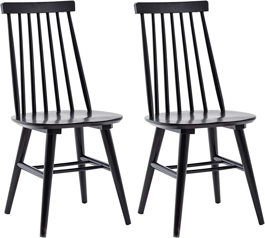 DUHOME Dining Chairs Set of 2, Wood Dining Room Chairs Slat Back Kitchen Room Chair Windsor Chair... | Amazon (US)
