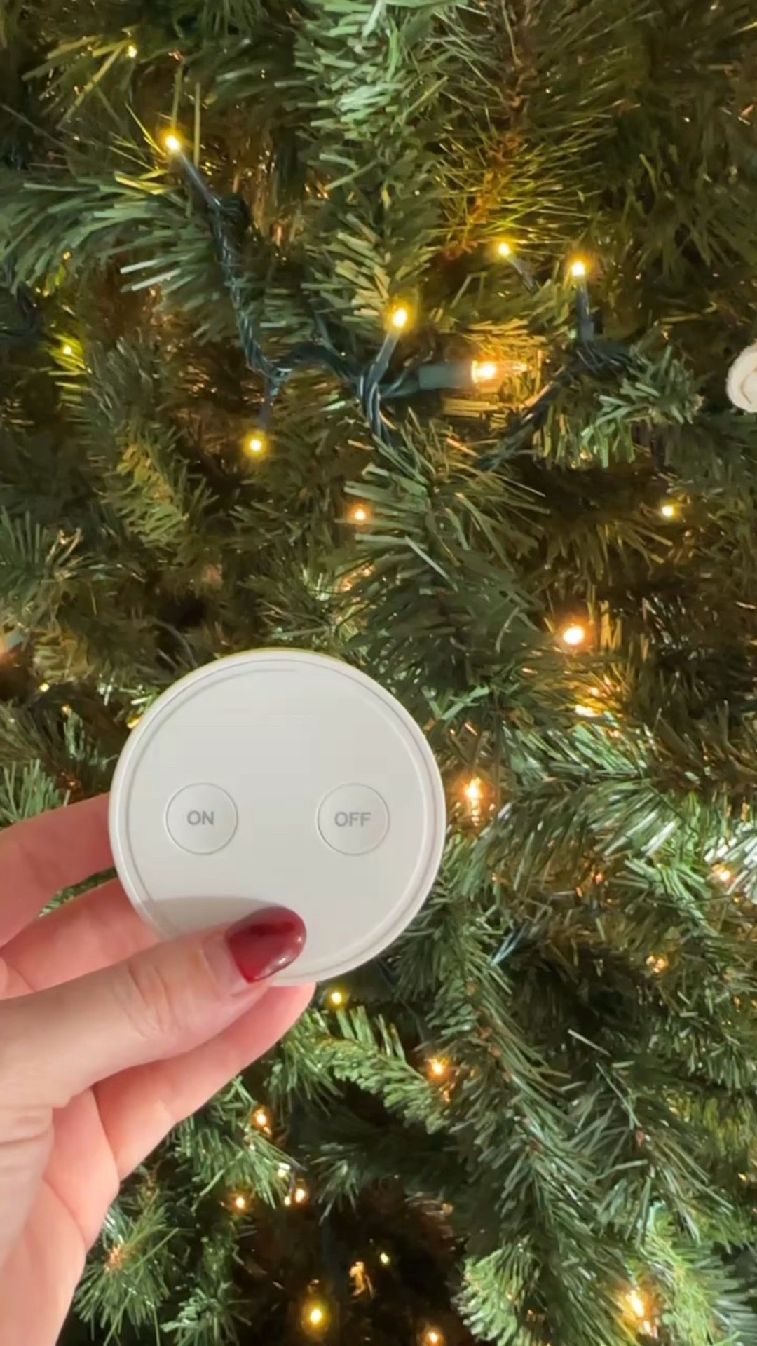 The best Christmas tree hacks for this year! I love the Home Depot viral trees lights and found the same ones at target with 9 different settings! I also found this remote on amazon that allows me to plug my lights into a blue tooth outlet and I can turn them on whenever I want vs having to go wrestle behind the tree to plug them in!!

#LTKHoliday #LTKHome #LTKVideo
