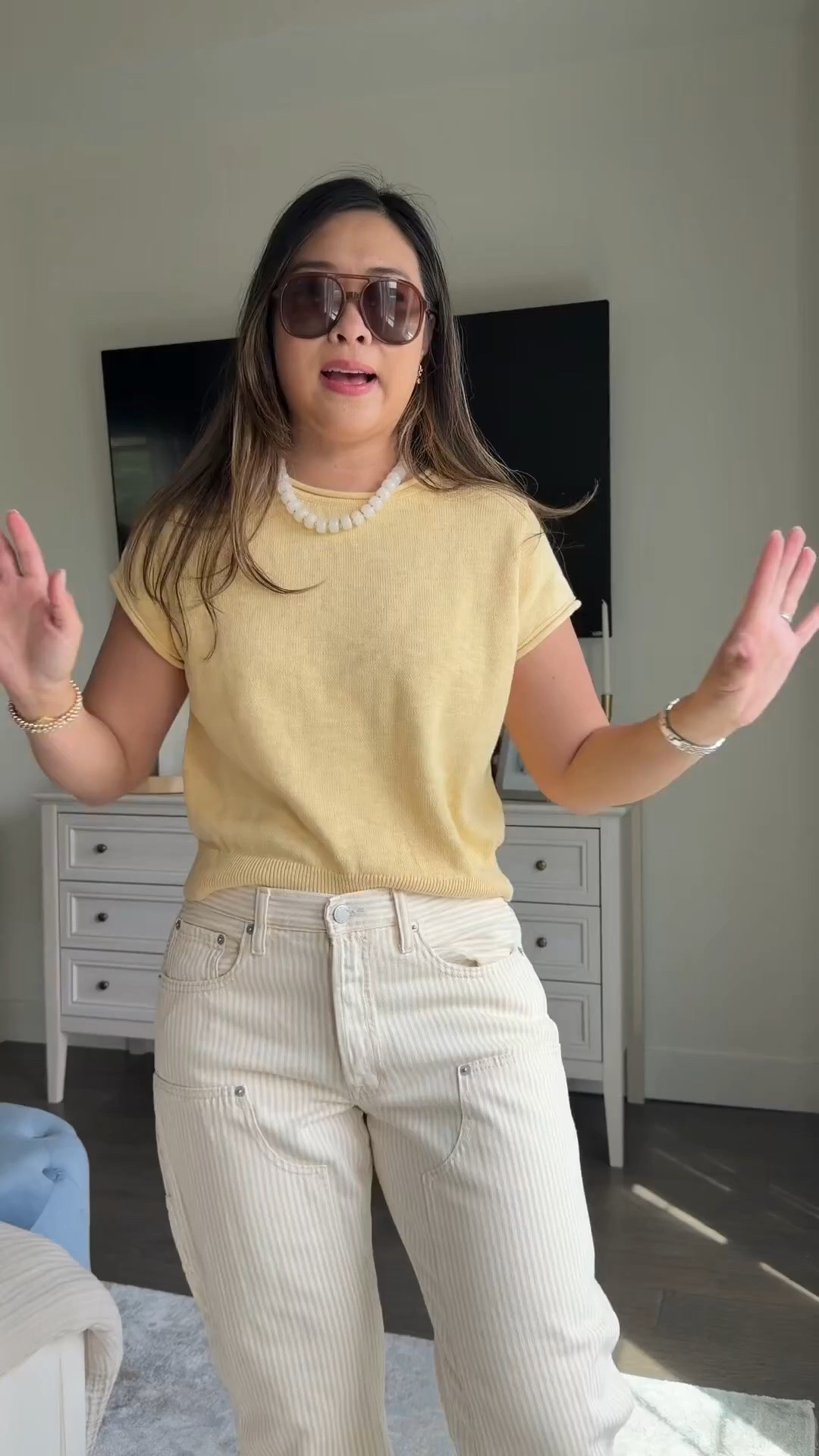 Target summer outfit // tee and denim // outfit inspo // yellow // summer style

#LTKootd #LTKSeasonal #LTKPetite