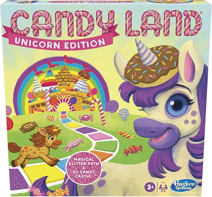 Candy Land Unicorn Edition Toddler Games, Unicorn Toys, Perfect Kids Gifts, Board Games, Ages 3 a... | Amazon (US)