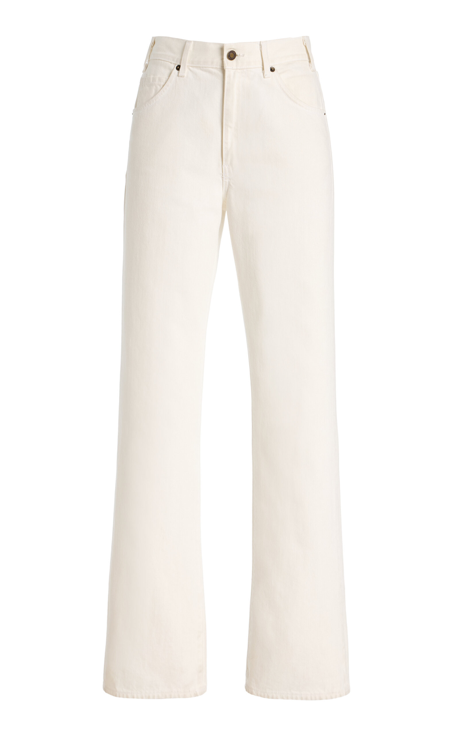 NILI LOTAN Joan Rigid High-Rise Straight-Leg Jeans - Moda Operandi | Moda Operandi (Global)