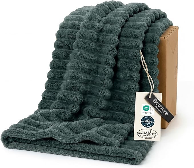 Bedsure GentleSoft Mallard Green Fleece Blanket for Couch - Cozy Soft Blankets for Women, Cute Sm... | Amazon (US)