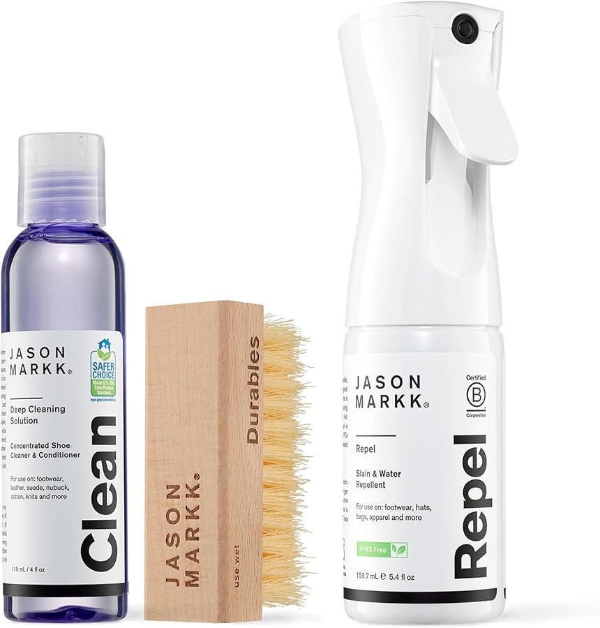 Jason Markk Essential Kit & Repel Spray, Shoe Cleaner, 3-Piece Set for Footwear | Amazon (US)
