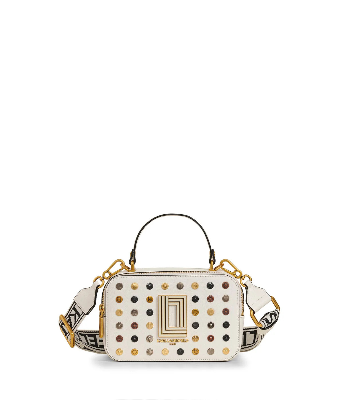 SIMONE MULTI RIVET CAMERA CROSSBODY | Karl Lagerfeld Paris