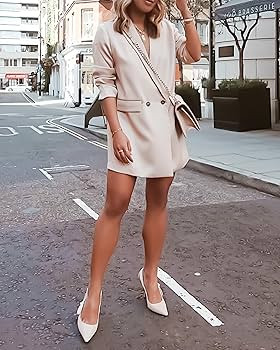 Coutgo Womens Slingback Kitten Heels Closed Pointed Toe Bowknot Knitted Slip On Work Pumps Dress ... | Amazon (US)