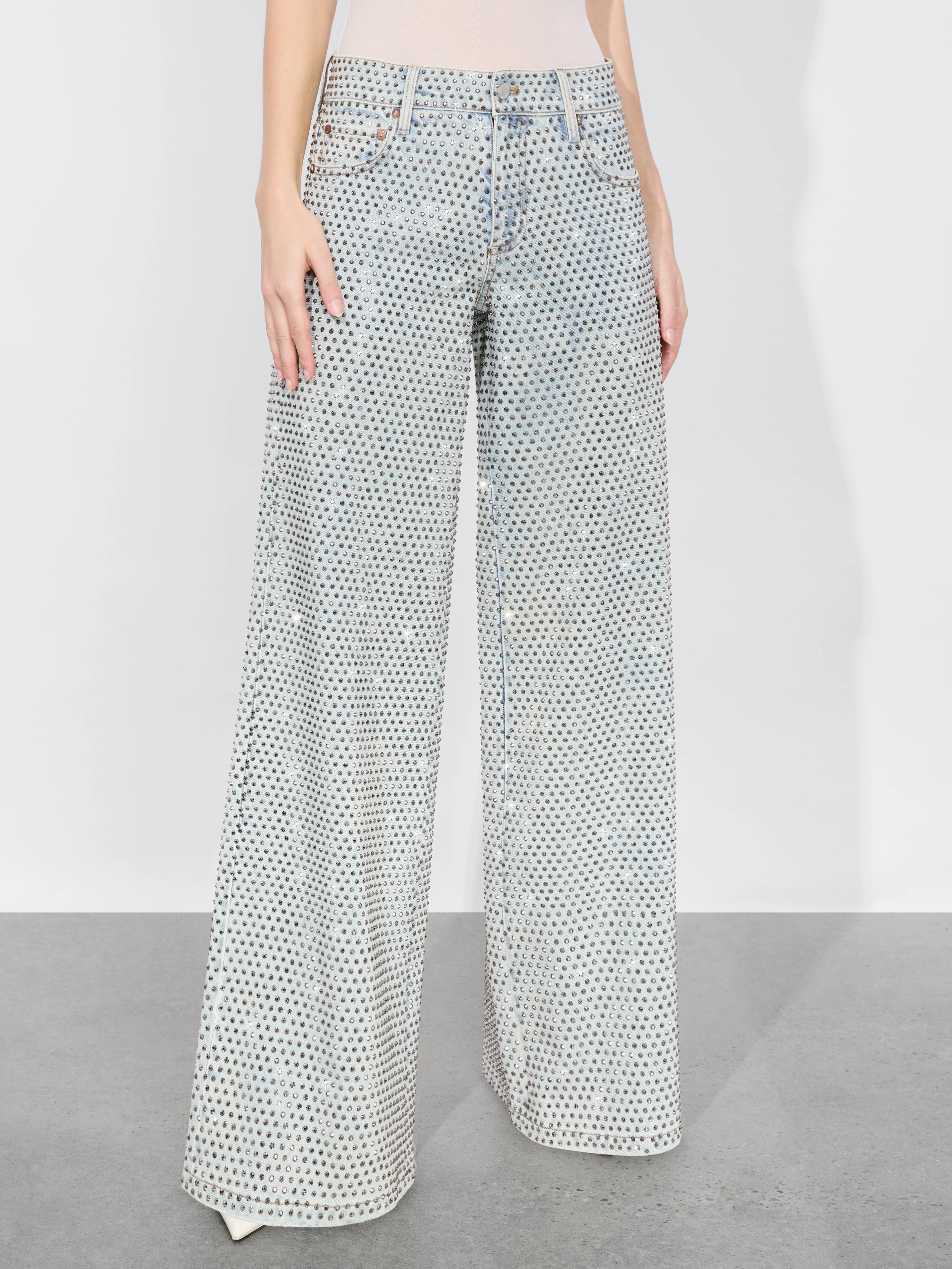alice + olivia TRISH EMBELLISHED JEAN | Alice + Olivia