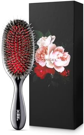 MISEL Professional Boar Bristle Hair Brush for Women and Men | Detangles All Natural Hair Types a... | Amazon (US)