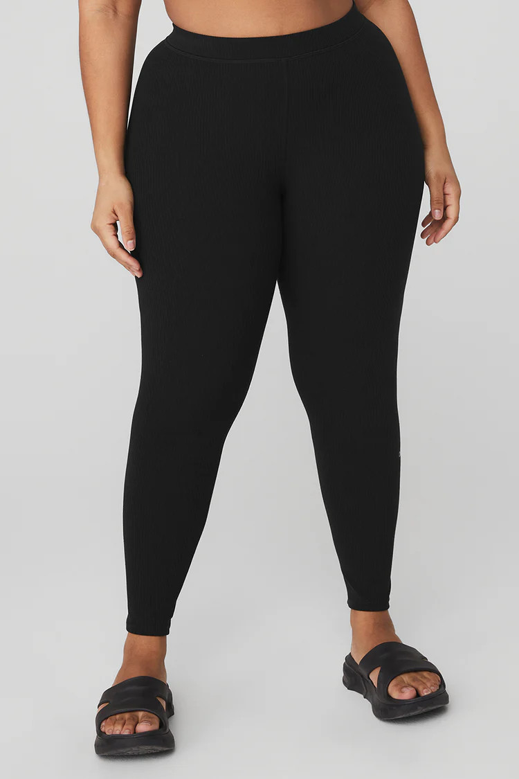 Ribbed High-Waist 7/8 Blissful Legging | Alo Yoga (US)