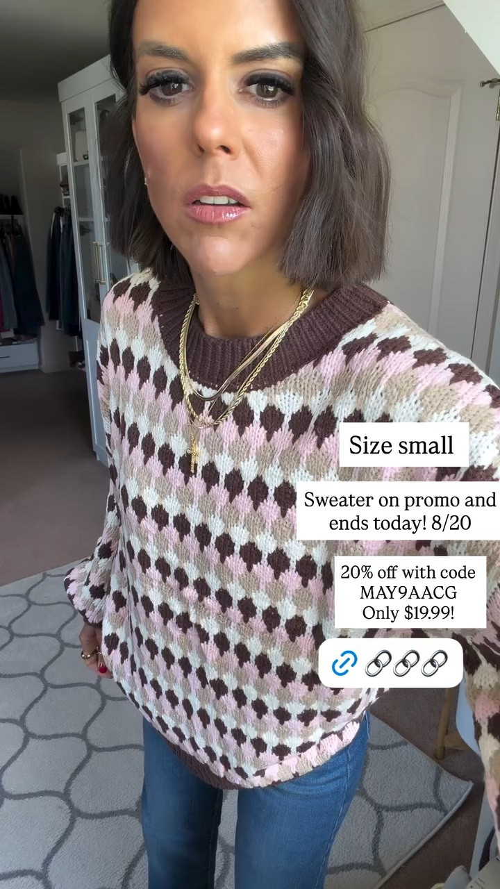 Size small in sweater Jeans tts

#LTKdayinmylife #LTKgrwm #LTKootd