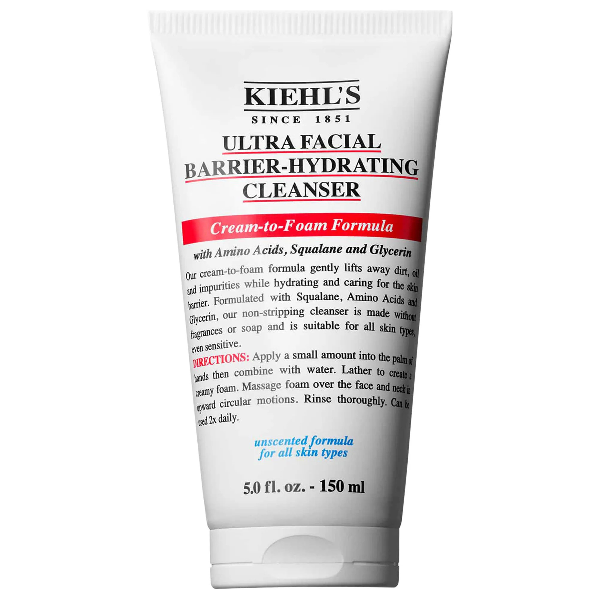 Kiehl's Since 1851 Ultra Facial Barrier-Hydrating Cleanser 5 oz / 150 mL | Sephora (US)