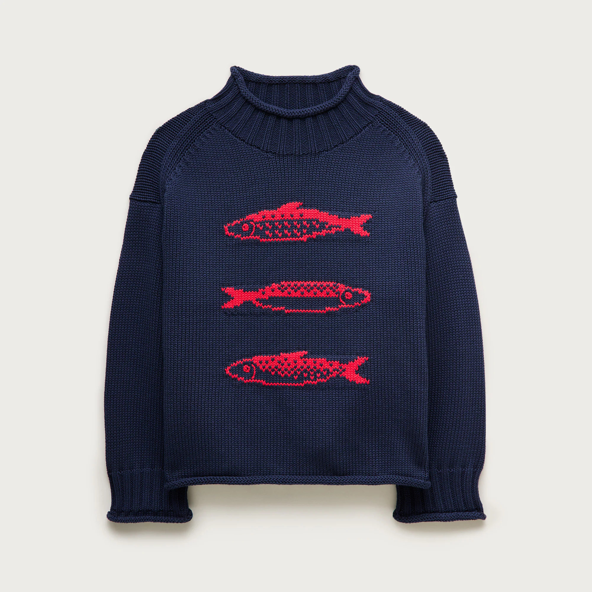 2025 Rollneck&trade; sweater with sardine intarsia | J. Crew US