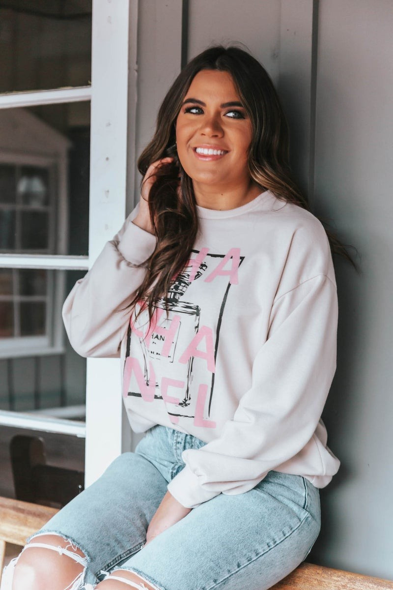 Cha Cha Nel Graphic Sweatshirts- 2 colors | Apricot Lane Boutique