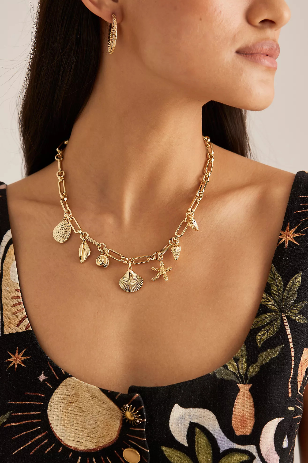 Mixed Shell Charm Necklace | Anthropologie (UK)