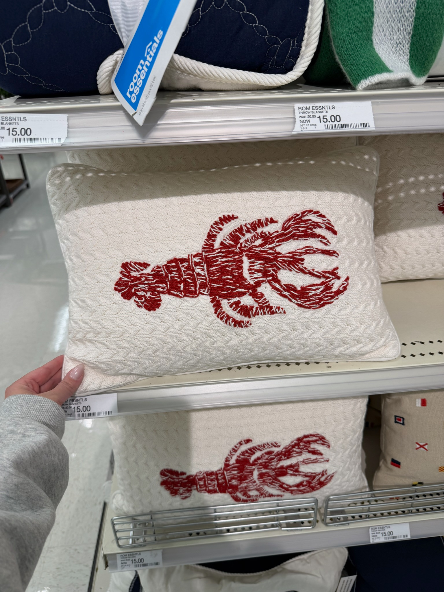 Okay wait this lobster pillow at Target is SO Nantucket coastal grandma summer coded 🦞 Would be such a cute little accent for a lake house, balcony setup, beach condo, or just adding a fun coastal touch to your home for summer. And it’s only $15?? wedding guest dress summer, summer outfits, summer dresses, country concert outfits, graduation guest outfits, date night outfits, memorial day outfit, plus size fashion, vacation outfits beach, business casual workwear
 

 #LTKSeasonal #LTKHome