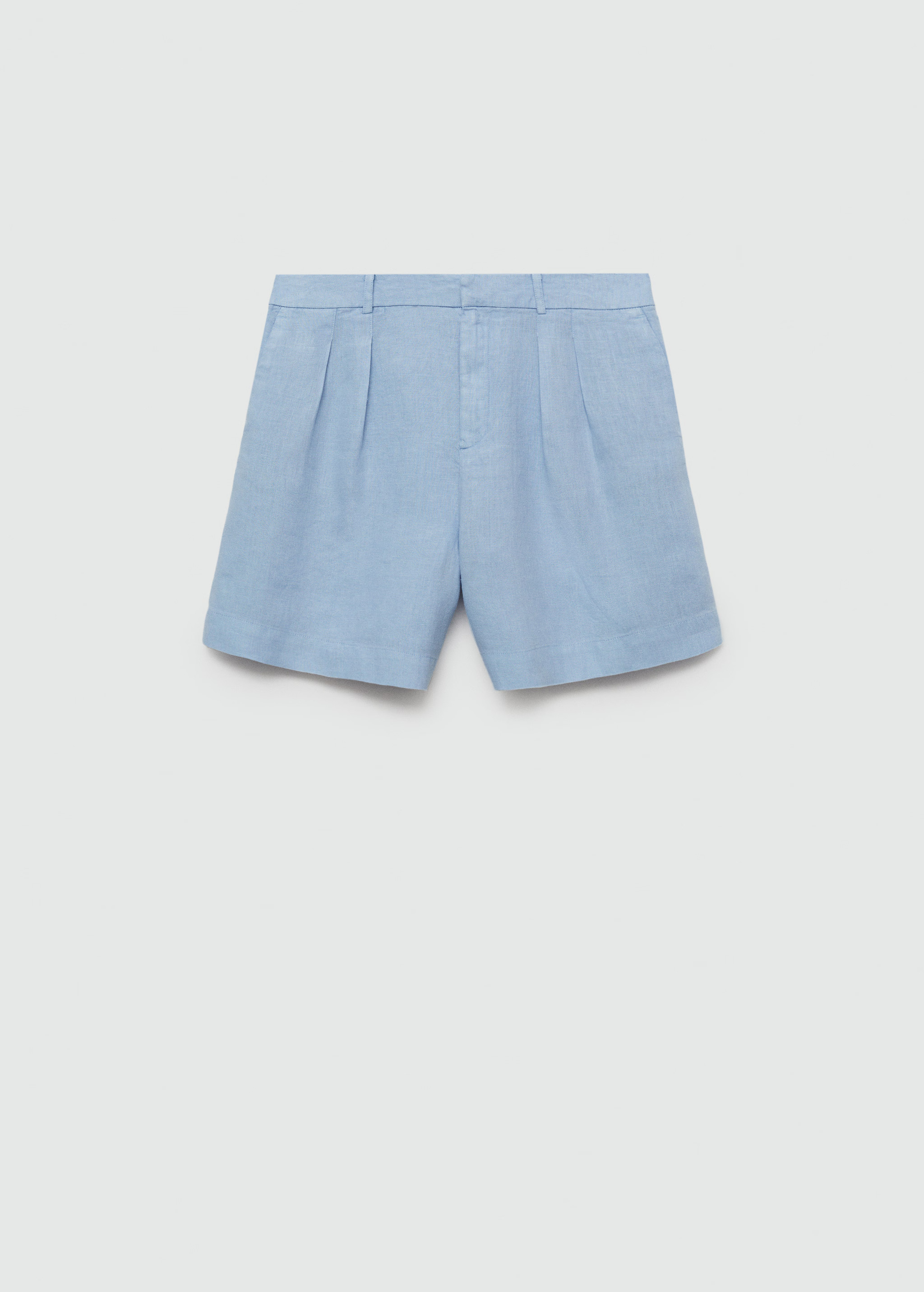 100% linen straight shorts | MANGO (UK)
