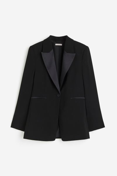 Fitted Blazer - Black - Ladies | H&M US | H&M (US + CA)