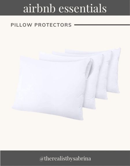 Airbnb pillow protectors. Amazon finds. Airbnb finds. Home finds. Airbnb essentials  

#LTKunder50 #LTKhome #LTKunder100