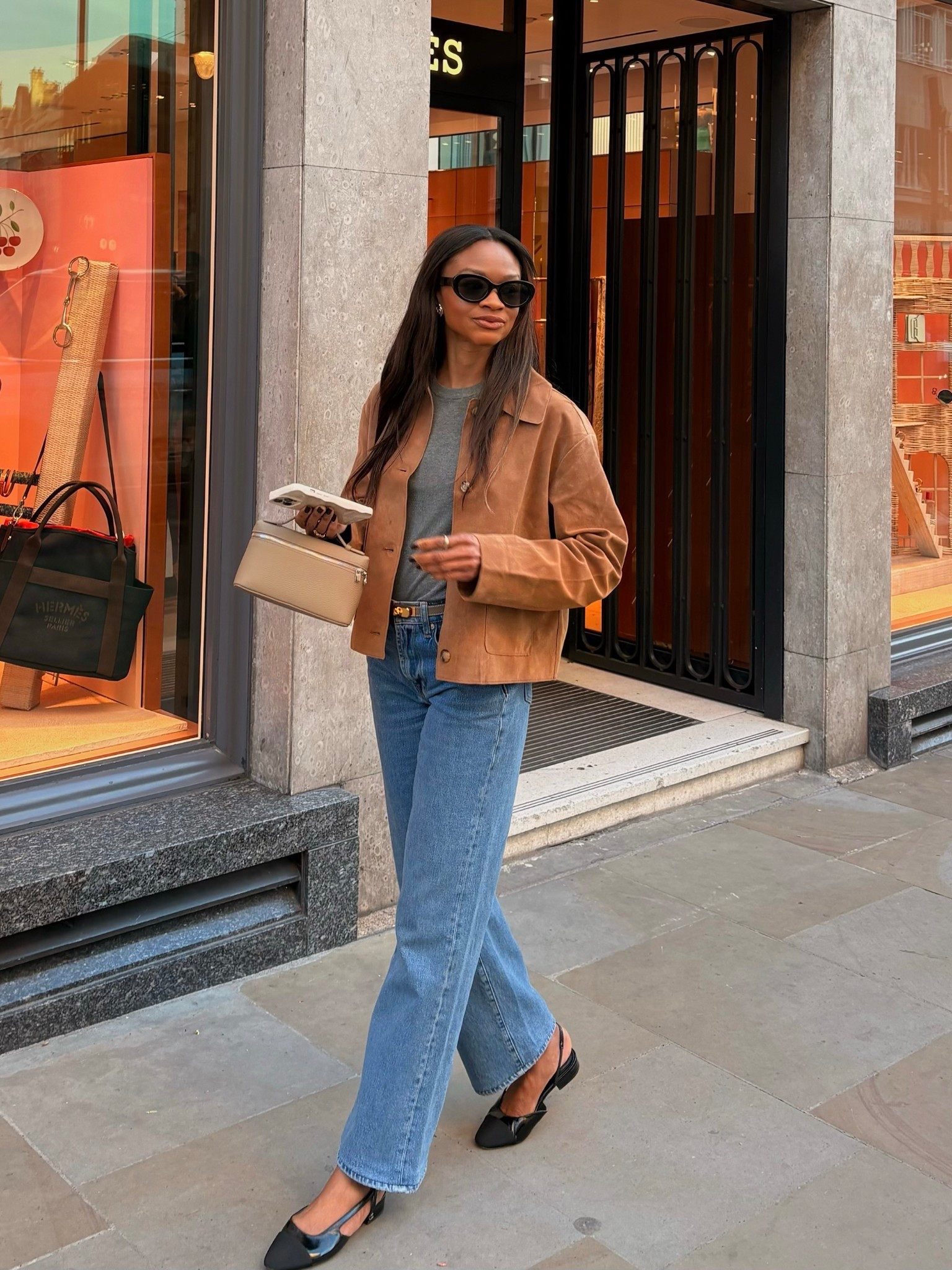 Beige suede button jacket  | Spring Outfit 

#LTKuk #LTKspring #LTKworkwear