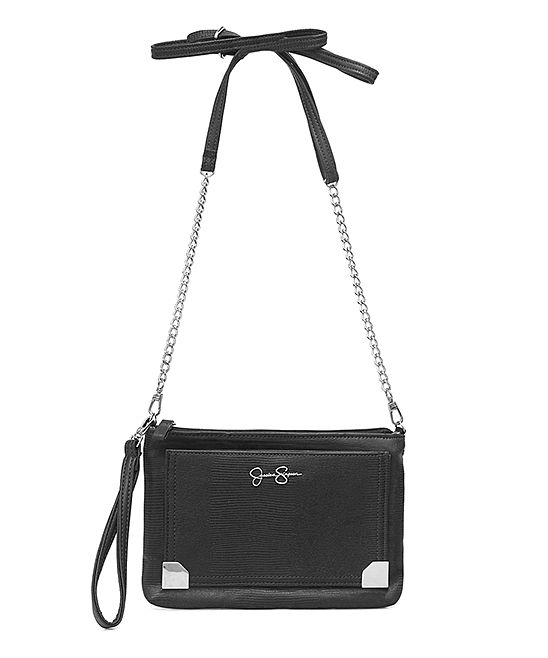 Black & Silver Frankie Crossbody | zulily