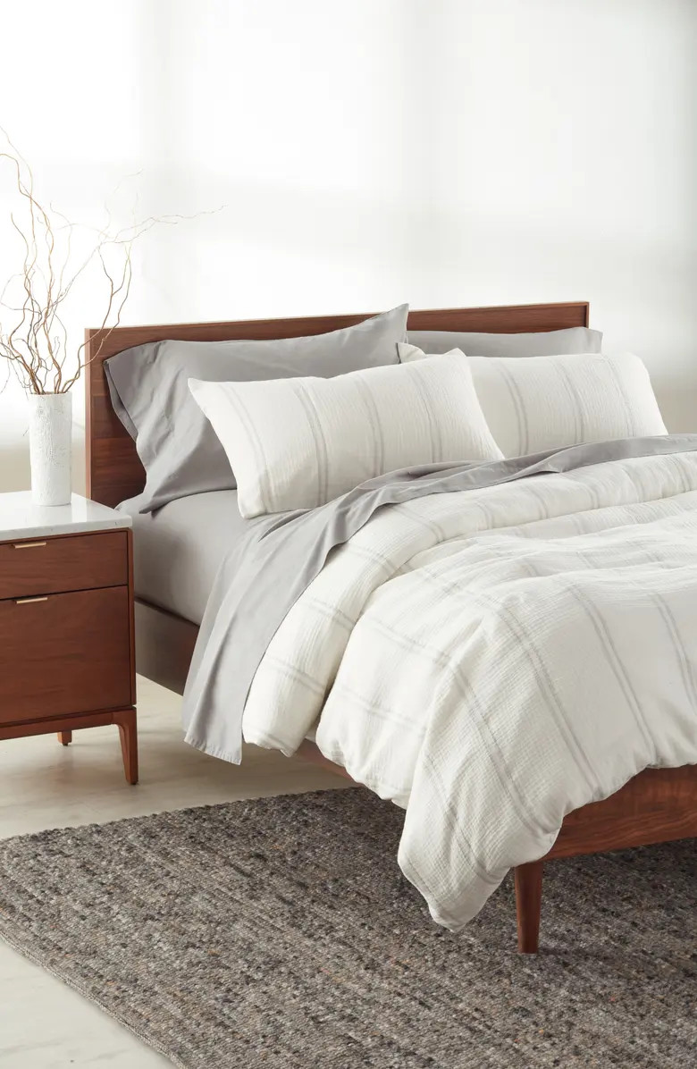 Nordstrom Stripe Cotton Gauze Duvet Cover & Shams Set | Nordstrom | Nordstrom
