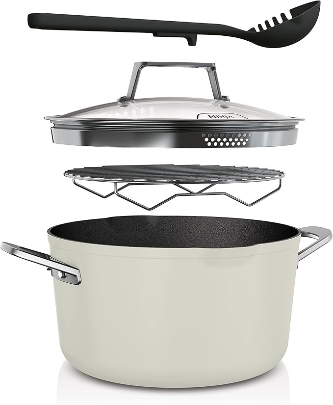 Ninja CW202WH Foodi NeverStick PossiblePot, Premium Set with 7-Quart Capacity Pot, Roasting Rack,... | Amazon (US)