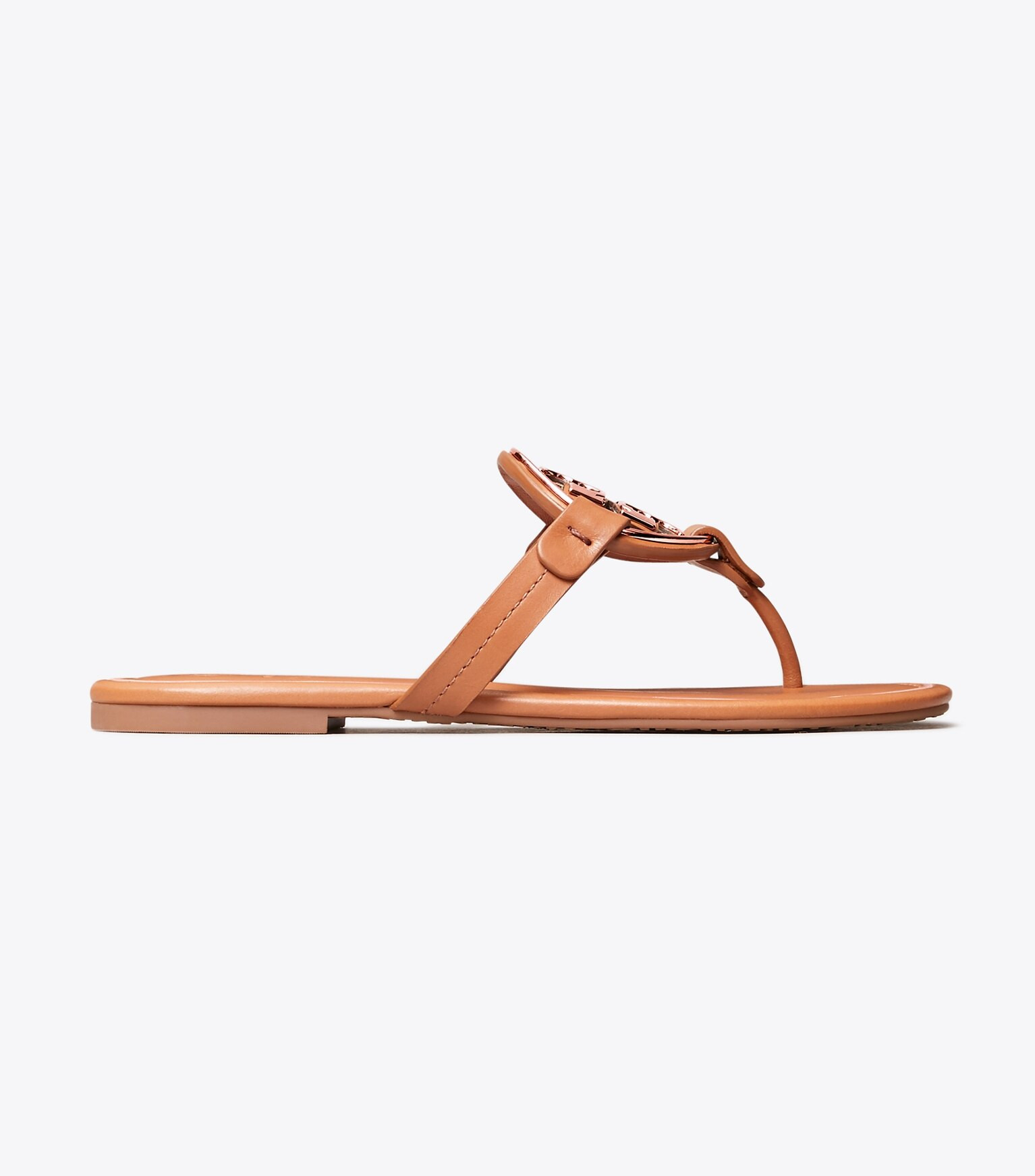 Miller Metal-Logo Sandal, Leather | Tory Burch (US)