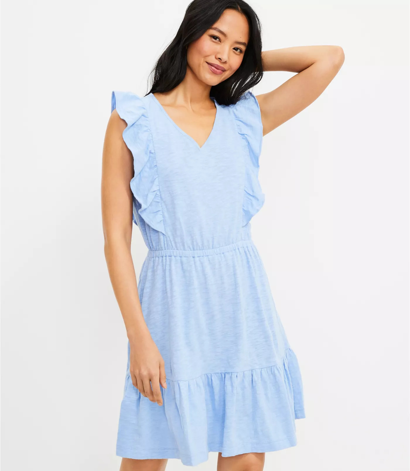 Ruffle Flare Dress | LOFT