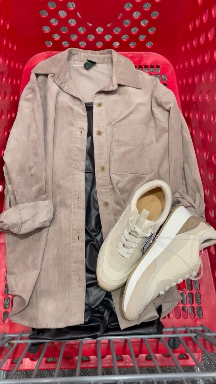 Fall outfit idea. If you love liquid leggings you’ll love this liquid bodysuit- TTS, size down in the sneakers, button down runs oversized 

#LTKshoecrush #LTKSeasonal #LTKfindsunder100