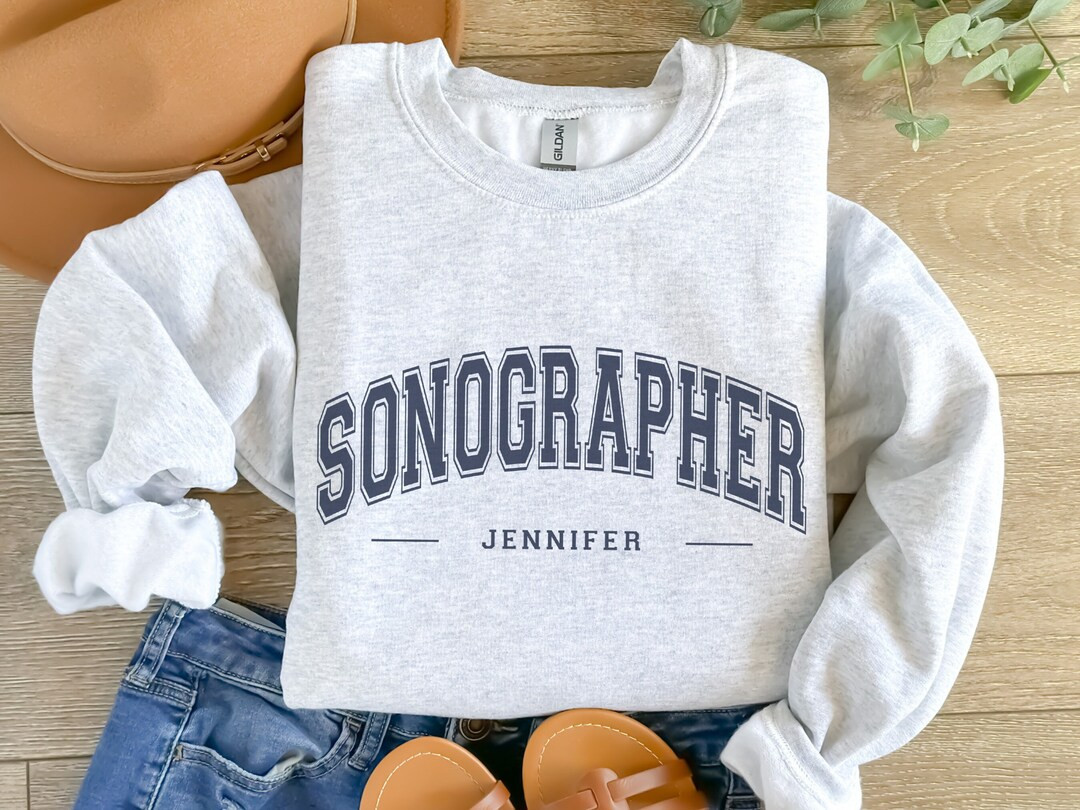 Custom Sonographer Sweatshirt, Personalized Ultrasound Tech Gift Sonography Sweater, Sonographer ... | Etsy (US)