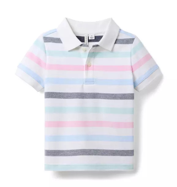 The Classic Striped Pique Polo | Janie and Jack