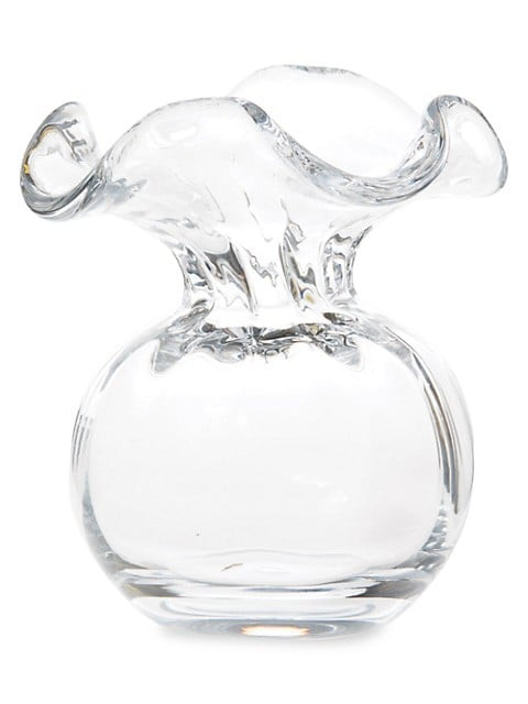 Hibiscus Glass Clear Bud Vase | Saks Fifth Avenue