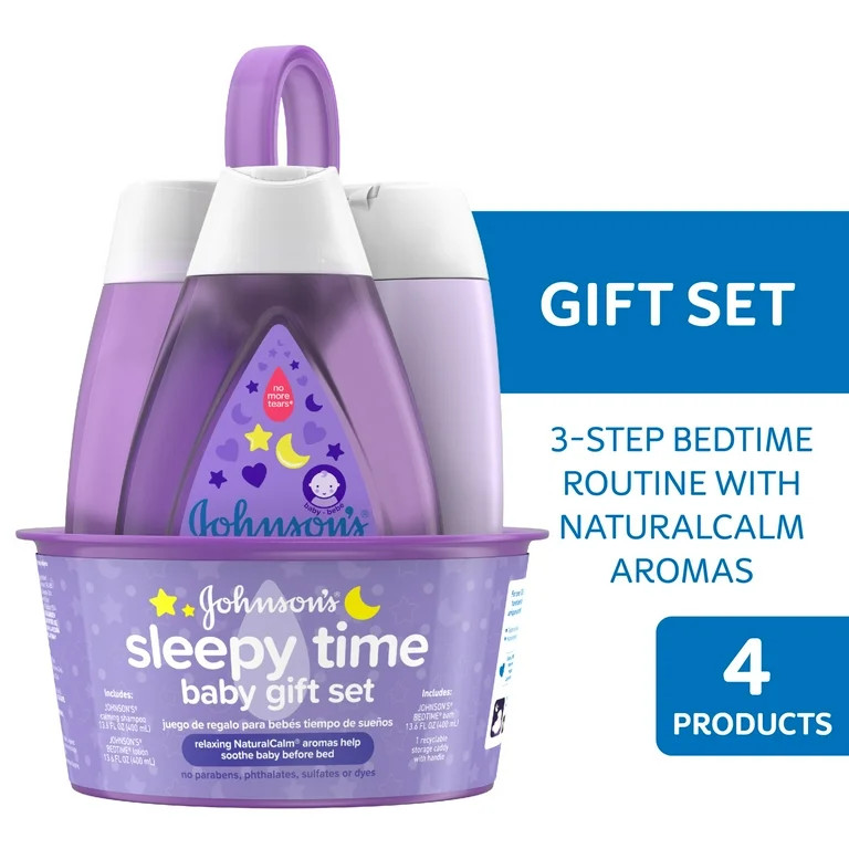 Johnson's Sleepy Time Relaxing Baby Gift Set with Baby Shampoo, Wash and Lotion, 4 full size item... | Walmart (US)
