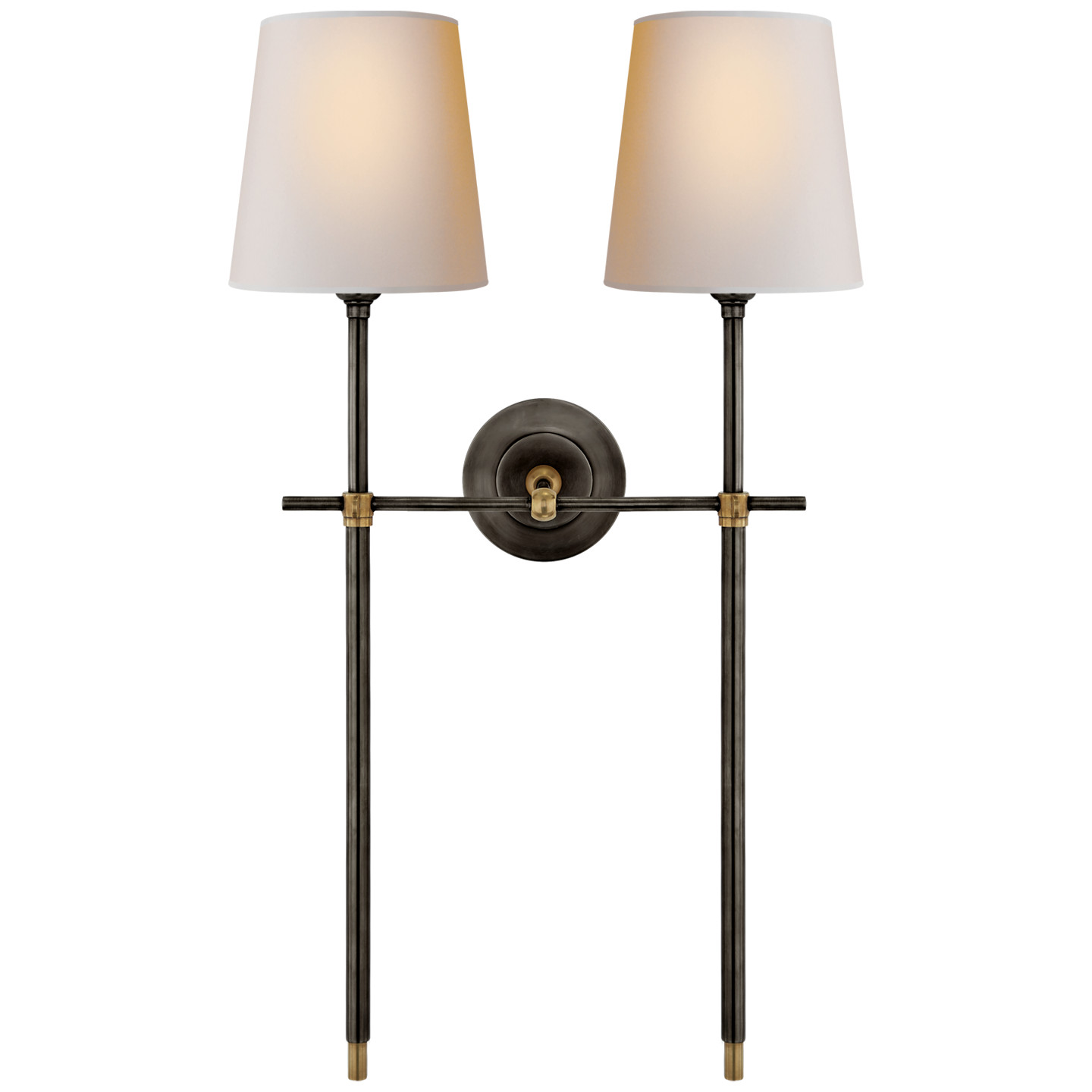 Bryant Large Double Tail Sconce | Visual Comfort