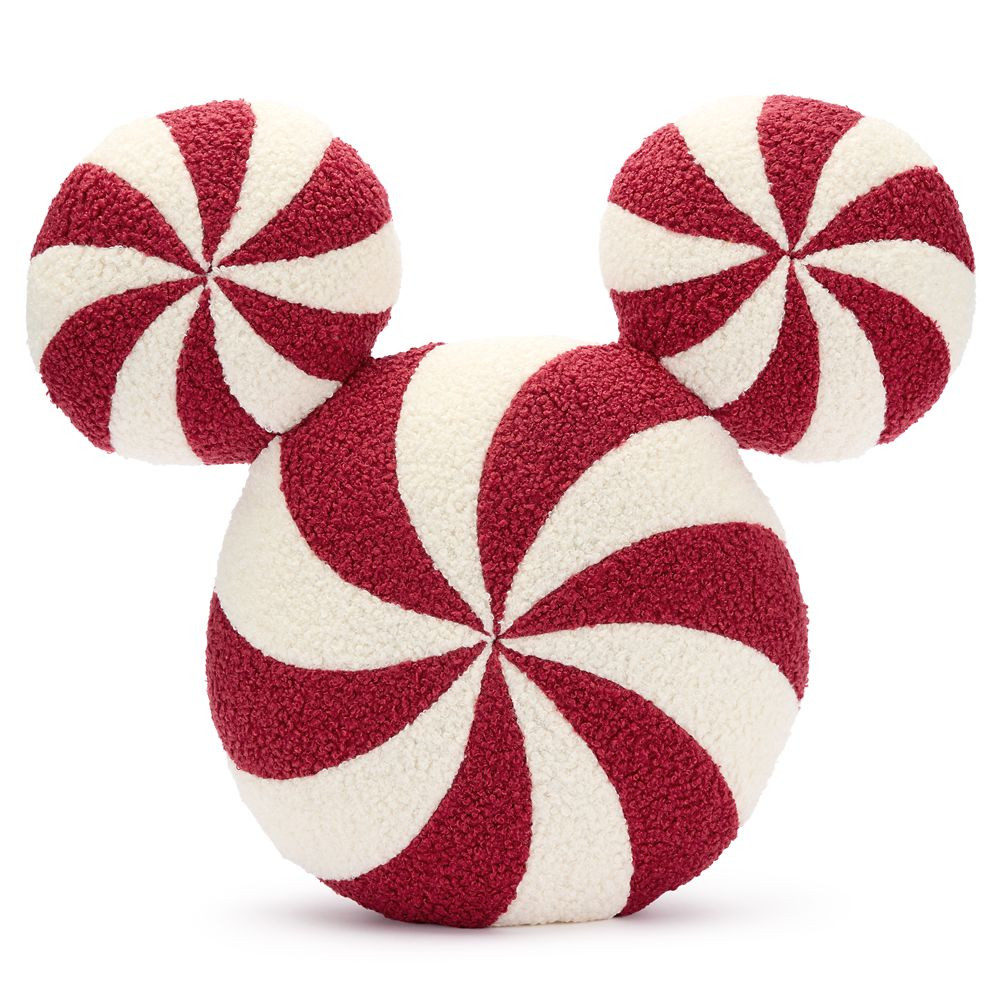 Mickey Mouse Icon Peppermint Swirl Throw Pillow | Disney Store