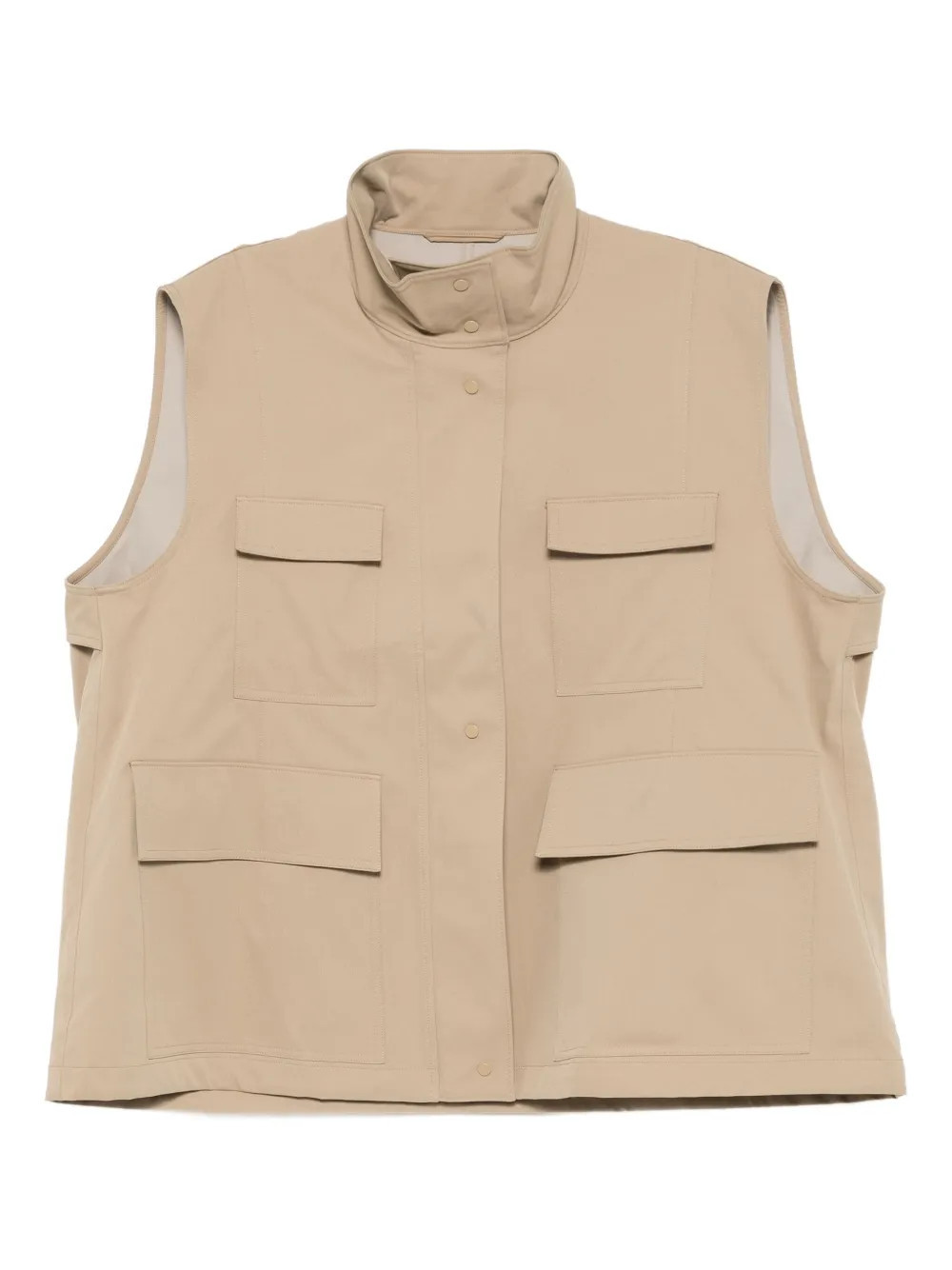 JNBY four-pockets military vest - Brown | Farfetch Global