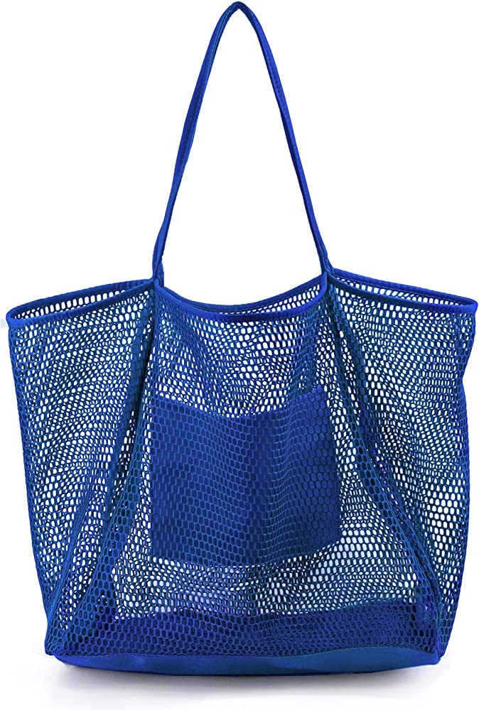 Mesh Beach Tote Womens Shoulder Handbag | Amazon (US)