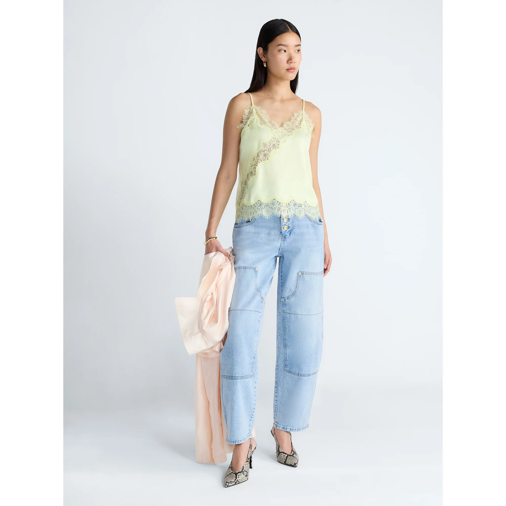 Devil Wears Prada Scoop Collection Women's Lace Trim Blouse, Sizes XS-XXL | Walmart (US)