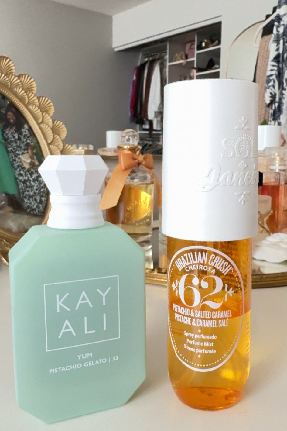 New Year, new scent combo! ✨ During winter, I typically prefer fresh or spicy fragrances, but I wanted to add something fun to my collection. I discovered that the Kayali Yum Pistachio Gelato is perfect! Since overly sweet fragrances aren’t really my thing, I think it pairs beautifully with the Sol de Janeiro 62, which is a pistachio and salted caramel mist. 

#LTKOver40 #LTKSeasonal #LTKBeauty